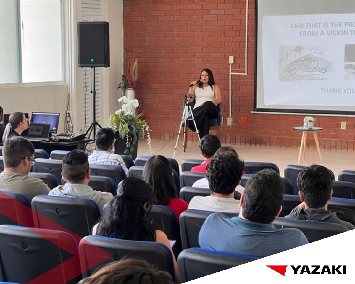 #Yazaki at #ITD2025 Symposium
Our commitment to #education &amp; #innovation, Yazaki joined the #Design2Business #symposium at Instituto Tecnológico de Durango. Dulce E. Breceda delivered a powerful keynote on turning ideas into real-world solutions 🤝 Inspiring #futureengineers