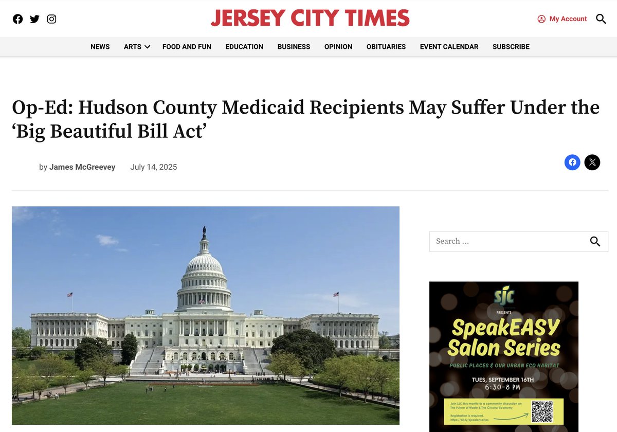 jim_mcgreevey's tweet image. The federal budget law will cut Medicaid spending by $793 billion (CBO), while reducing healthcare access for 11.8 million Americans (CBO). In comparison, the Nation's wealthiest 1% will receive over $1 trillion in tax cuts over the next decade (ITEP).
jcitytimes.com/hudson-county-…