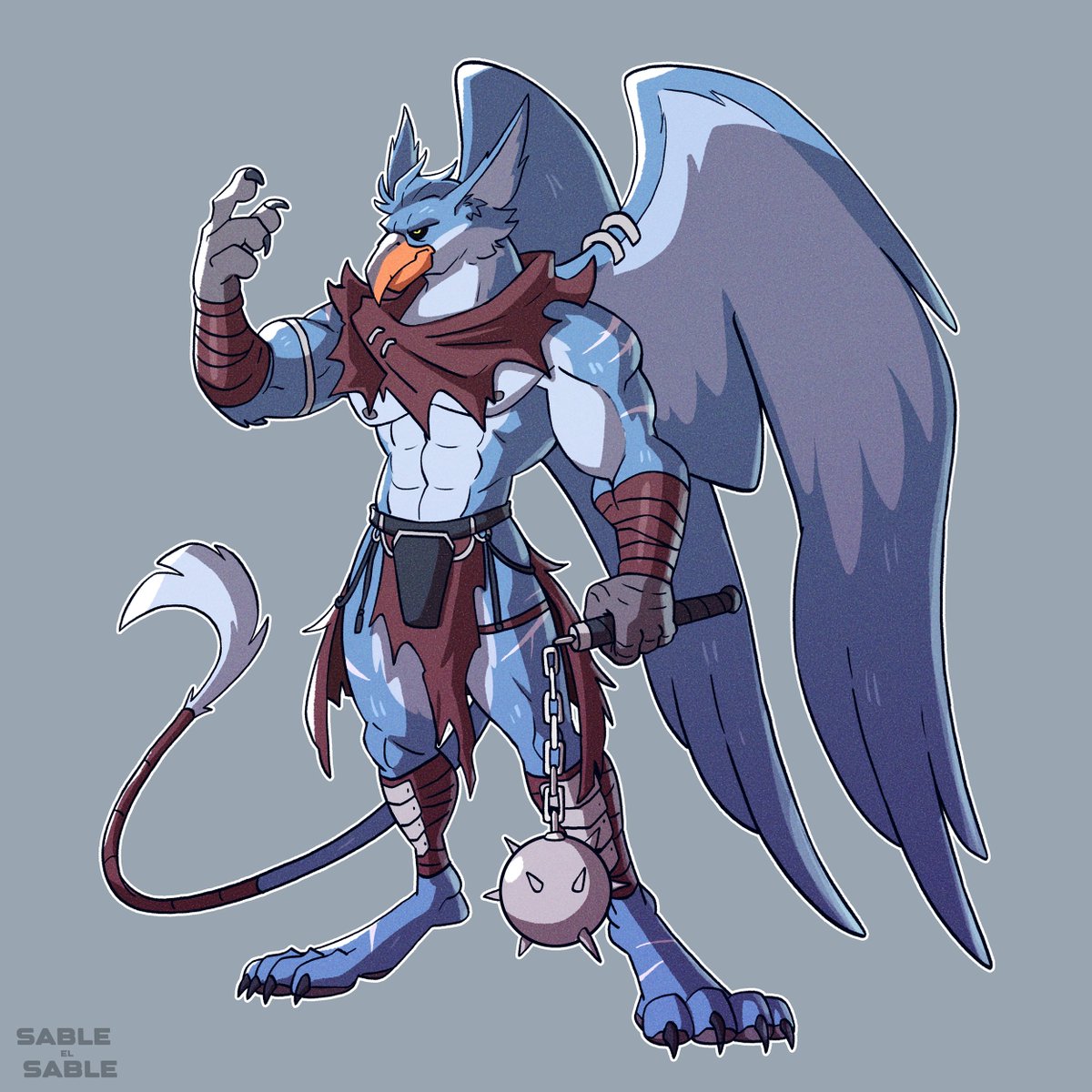 SableElSable's tweet image. Attack i did for @CorvusCantum for this year Artfight!