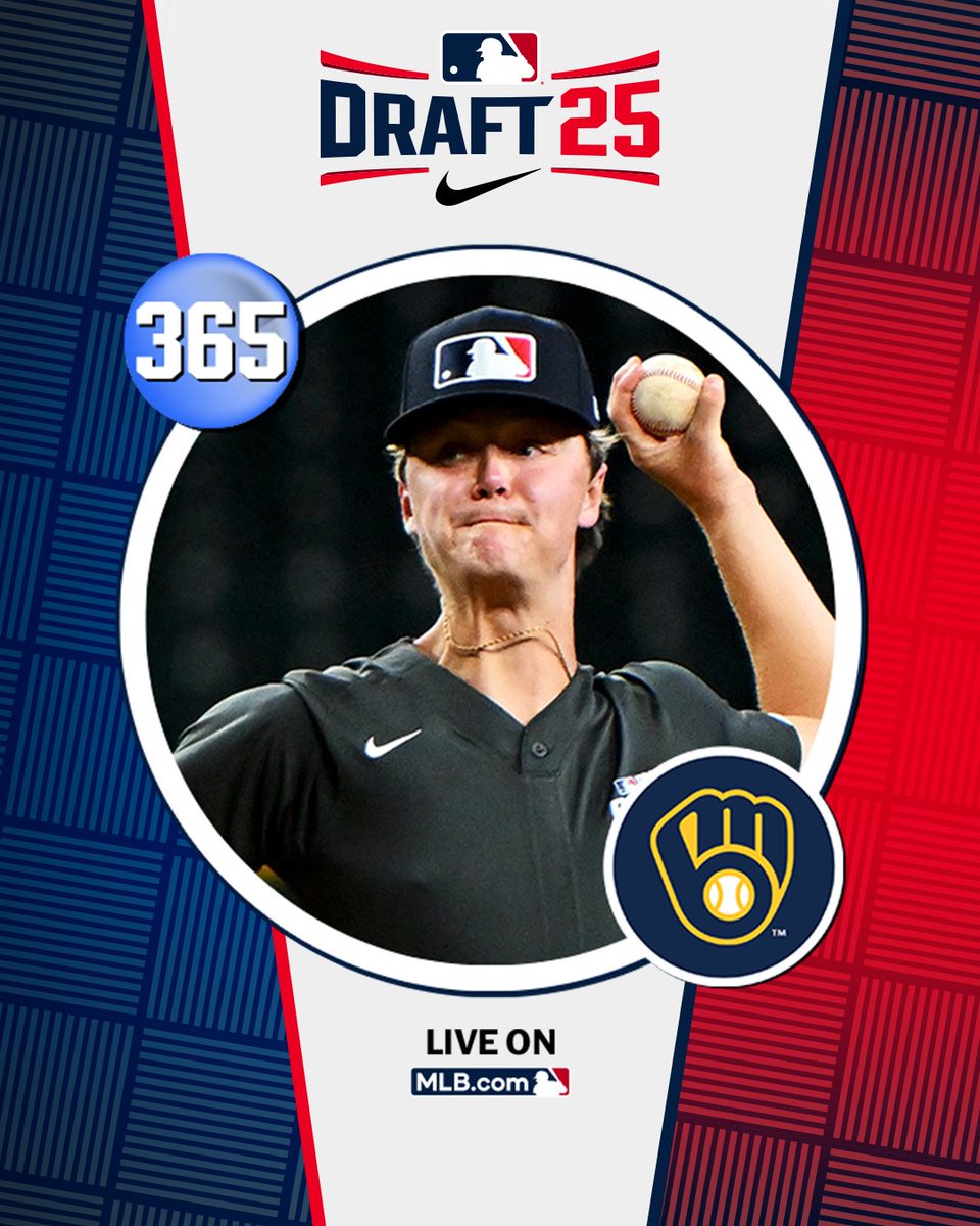 MLB Draft (@mlbdraft) on Twitter photo With their 12th‑round pick (No. 365 overall), the <a href="/Brewers/">Milwaukee Brewers</a> select Allatoona (GA) left-handed pitcher Cooper Underwood, No. 133 on the Top 250 Draft Prospects list.
Watch LIVE: atmlb.com/4646N4t With their 12th‑round pick (No. 365 overall), the <a href="/Brewers/">Milwaukee Brewers</a> select Allatoona (GA) left-handed pitcher Cooper Underwood, No. 133 on the Top 250 Draft Prospects list.
Watch LIVE: atmlb.com/4646N4t