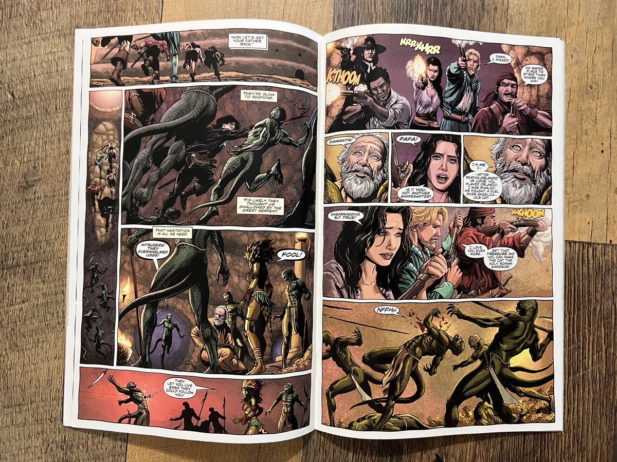 bkthd's tweet image. Solomon Kane: The Serpent Ring #4. Great conclusion to the adventure. Kane struggles to rejoin the group as they reach the nest & treasure they hunt. Overall a really enjoyable series with beautiful art. Good cast with distinct motivations. @PatrickZircher @ComicsTitan #comics