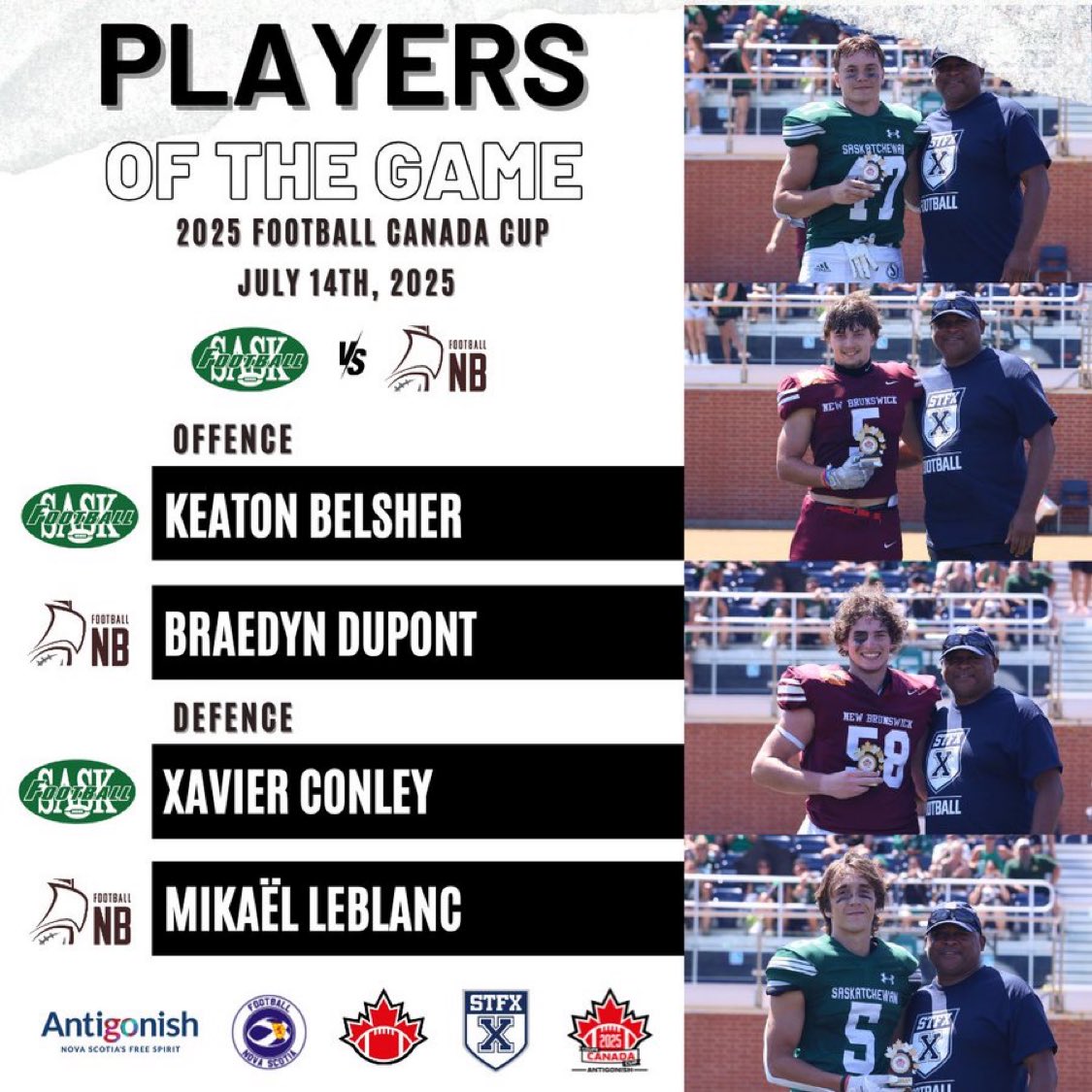 5 catches for 122 yards 2TD’s. 42-0 W over New Brunswick. Shout out to my QB’s <a href="/GavinNewell12/">Gavin Newell</a> <a href="/Sambaz_2008/">Sam Bazarkiewicz</a>