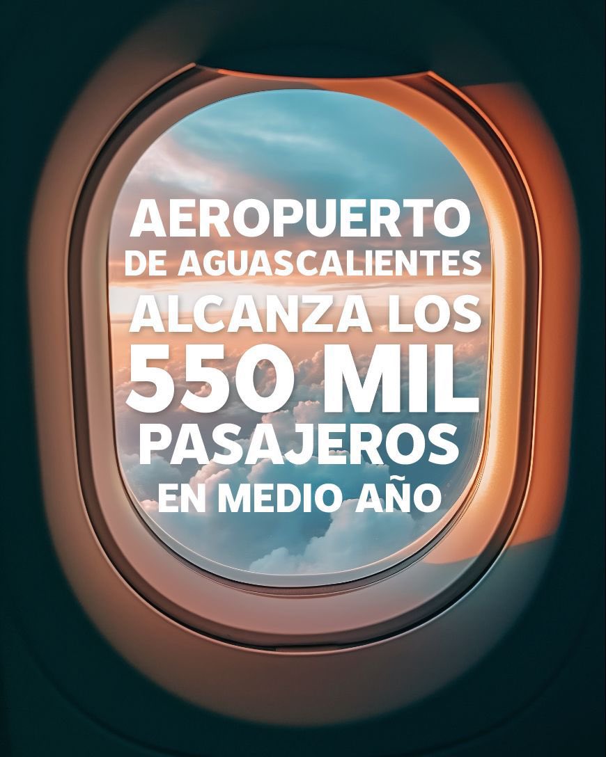 Aguascalientes se consolida como importante destino turístico y de negocios; el aeropuerto internacional "Jesús Terán" alcanzó 550 mil pasajeros en 6 meses; esto confirma que nuestro Edo. cuenta con la seguridad, infraestructura y atractivos que invitan a conocerlo.
<a href="/TereJimenezE/">Tere Jiménez</a>