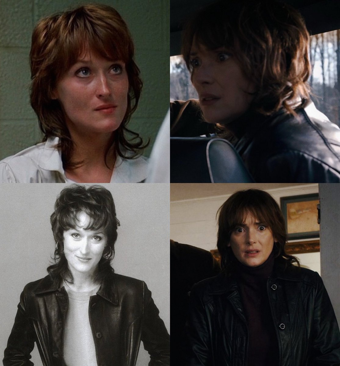 joycethinker's tweet image. meryl streep in silkwood (1983) was one of the inspirations for joyce byers ☆
