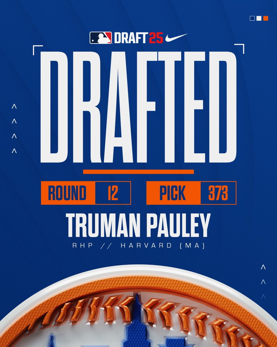 Mets Player Development (@metsplayerdev) on Twitter photo In the 13th round, the Mets have selected RHP Truman Pauley from Harvard. In the 13th round, the Mets have selected RHP Truman Pauley from Harvard.