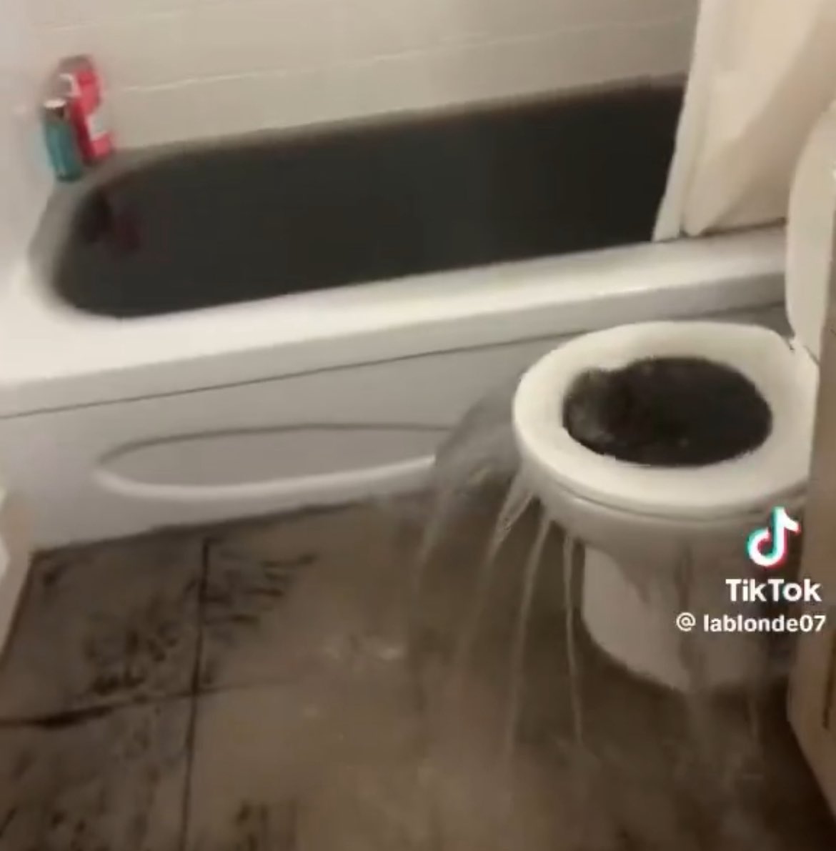 LaPiluleBleueQC's tweet image. Selon Valérie Plante, l'eau qui sort des toilettes et de la baignoire lors d'un orage est causée par un manque d'infrastructure en matière de mobilité active.