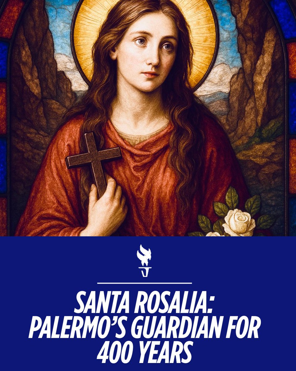 OrderISDA's tweet image. The Festino di Santa Rosalia begins each year on July 14 in Palermo, commemorating the miraculous end of the 1624 plague after the discovery of Saint Rosalia’s relics. Known as La Santuzza, she is Palermo’s beloved patron saint. #Sicily