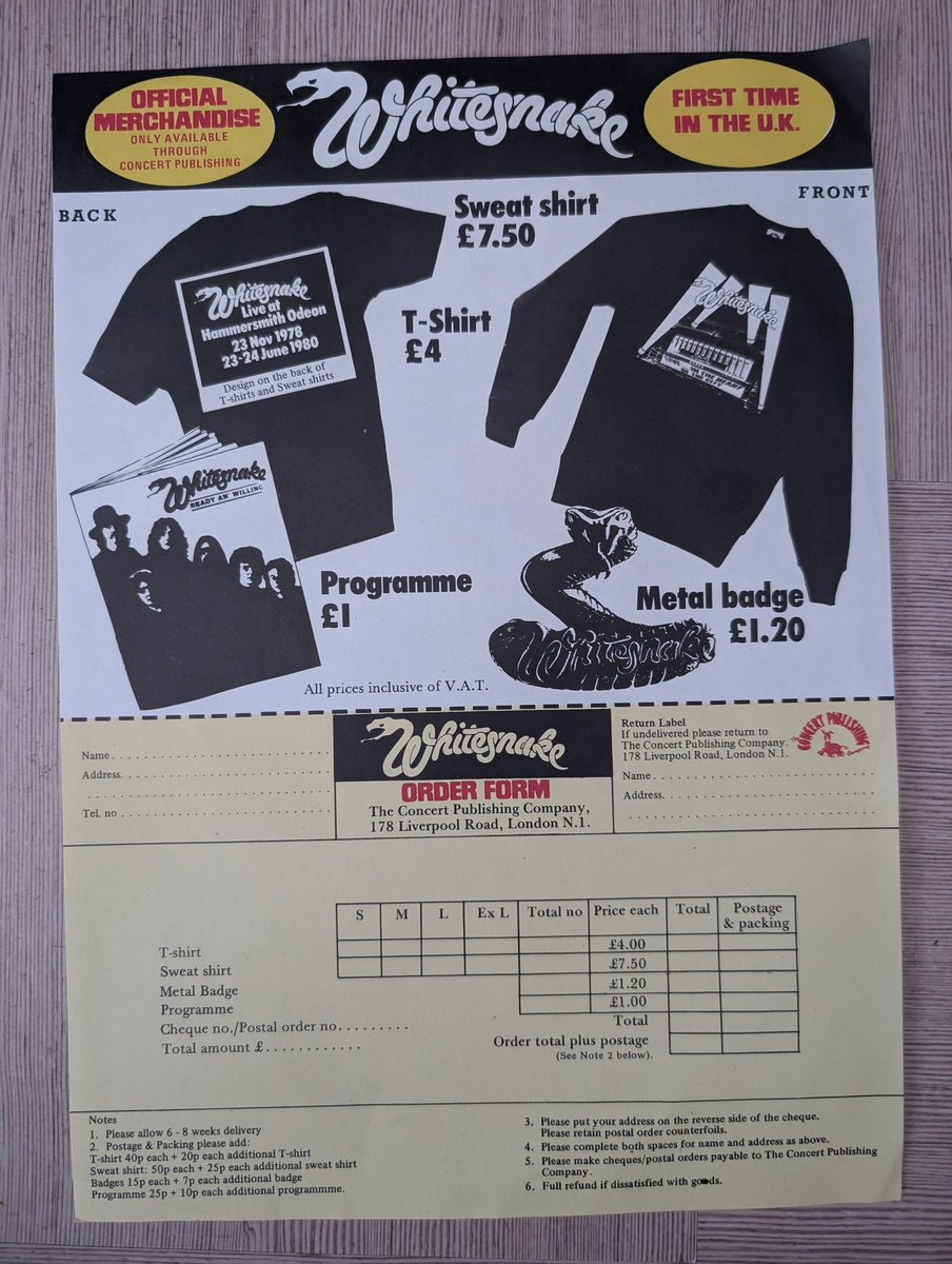 dazphillips74's tweet image. 1000 album challenge 🎧
#625
Live In the heart of the city by @Whitesnake
Not that familiar with many of the tunes on this, enjoyed it. Great band & superb set of pipes on @davidcoverdale. Love the merch advert.
Fav tracks: Ready an'willing & ain't gonna cry no more
#1000albums