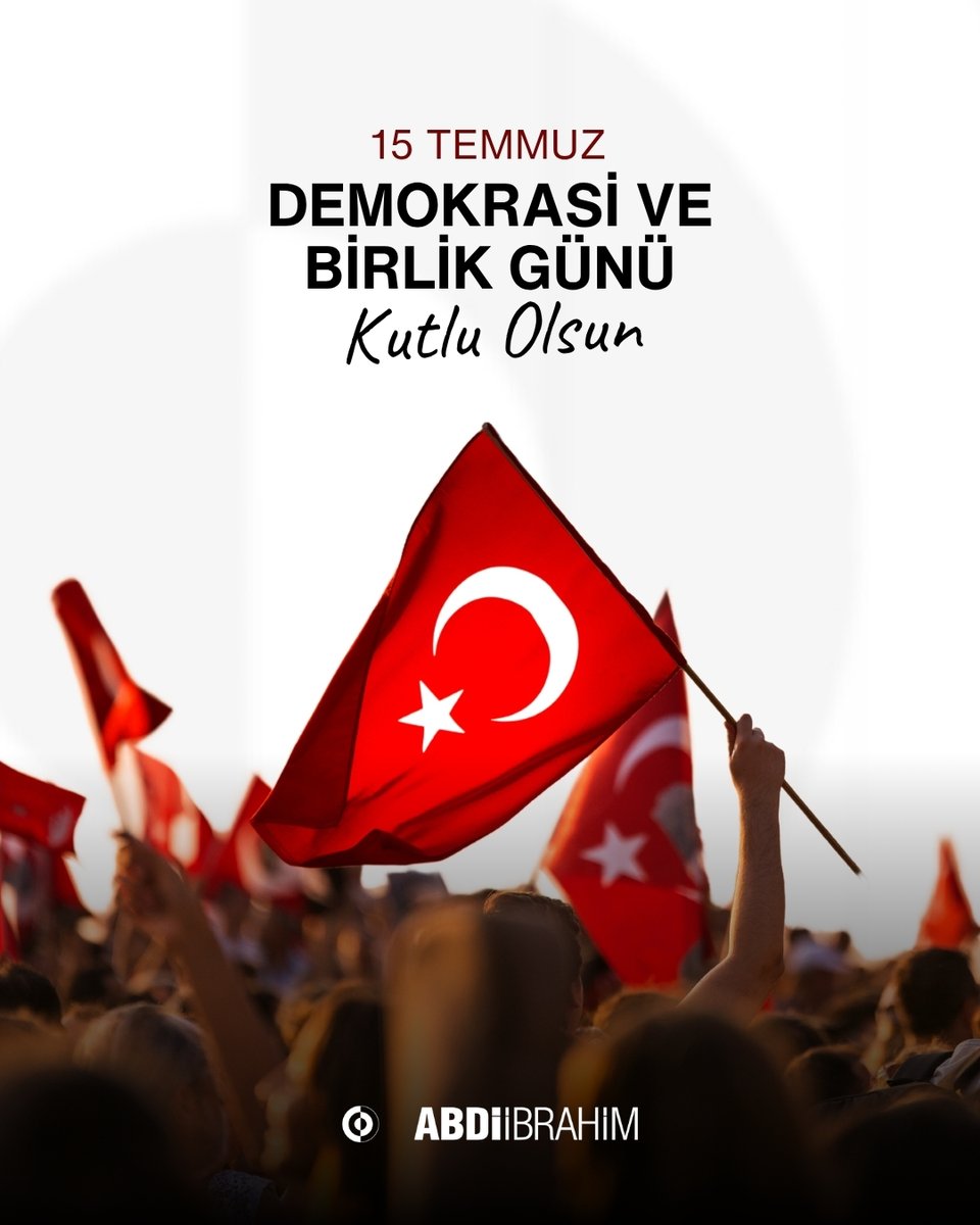 Abdi İbrahim olarak, milletimizin demokrasiye olan sarsılmaz bağlılığını ve birlik ruhunu gösterdiği 15 Temmuz’u büyük bir saygı ve minnetle anıyoruz. ​

Daha sağlıklı bir toplum ve güçlü bir gelecek için, her zaman milletimizin yanında olmaya devam edeceğiz. Birlikte, daha güzel
