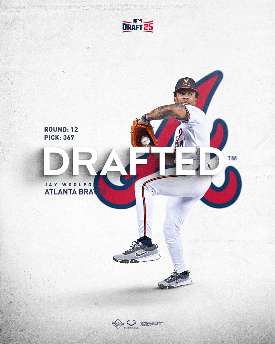 Virginia Baseball (@uvabaseball) on Twitter photo Charlottesville ➡️ Atlanta
With the 367th pick, the <a href="/Braves/">Atlanta Braves</a> select <a href="/WoolfolkJay/">Jay Woolfolk</a>!
#GoHoos Charlottesville ➡️ Atlanta
With the 367th pick, the <a href="/Braves/">Atlanta Braves</a> select <a href="/WoolfolkJay/">Jay Woolfolk</a>!
#GoHoos