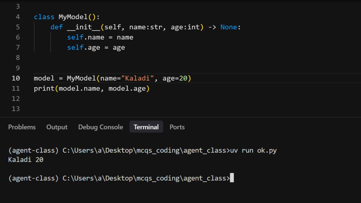 subhankaladi15's tweet image. We use Pydantic for runtime validation. Without it, Python only shows type hints in IDE, not real checks. In the first two pics (without Pydantic), even wrong types work. In the last ones (with Pydantic), wrong types raise errors. That’s why we use BaseModel. Thanks!
#Pydantic