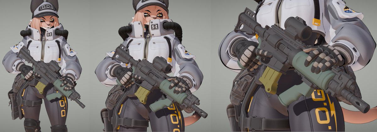 GodZeela_'s tweet photo. stylized ar wip (and kind of playing around designing) https://t.co/FEDSzcIDrJ