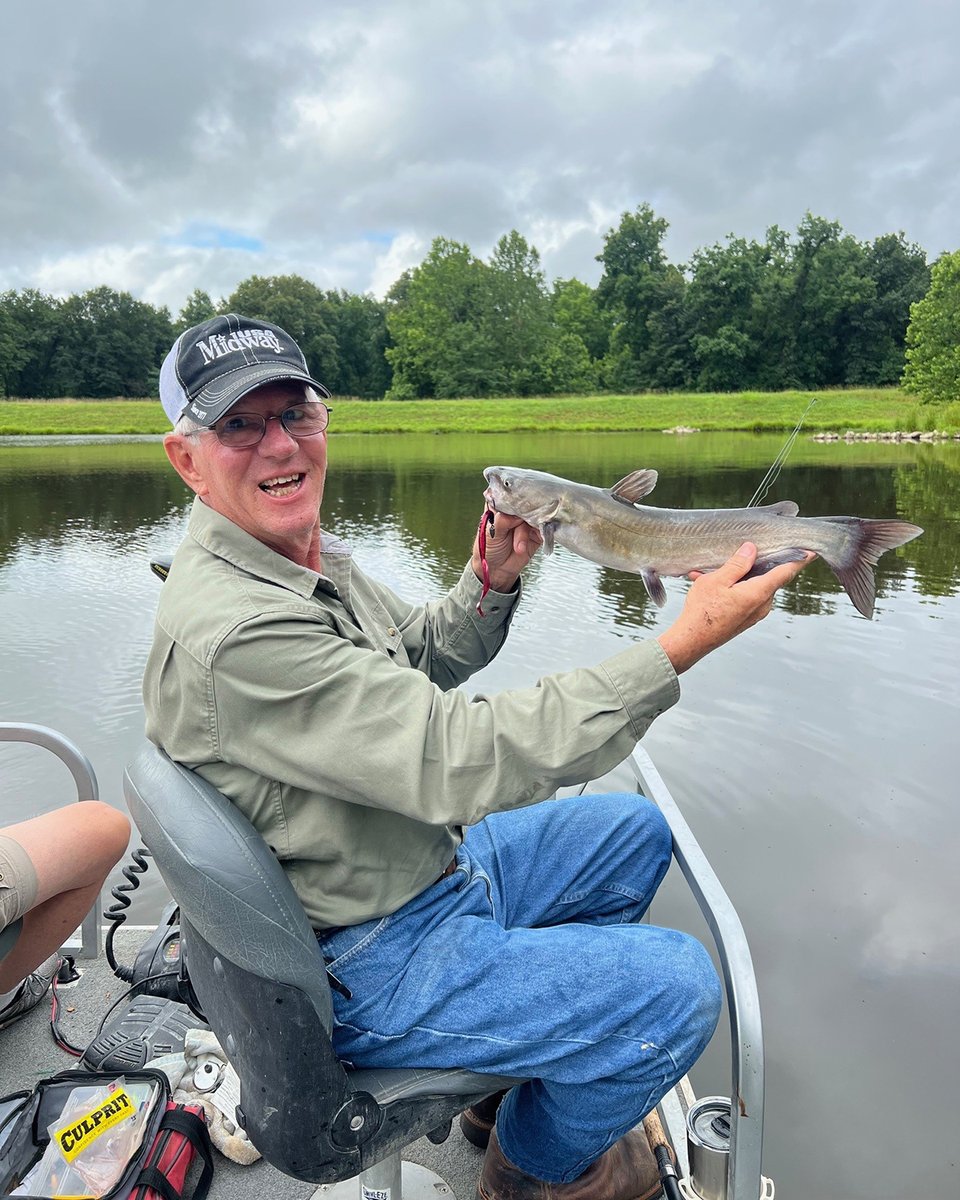 MidwayUSA's tweet image. There is a watershed lake on our farm that we call White Oak Lake. It is the only one of our lakes, that I know of, where there are largemouth bass, bluegill, and channel catfish. On the best of days, you can catch all three in the same fishing trip.

-- Larry Potterfield