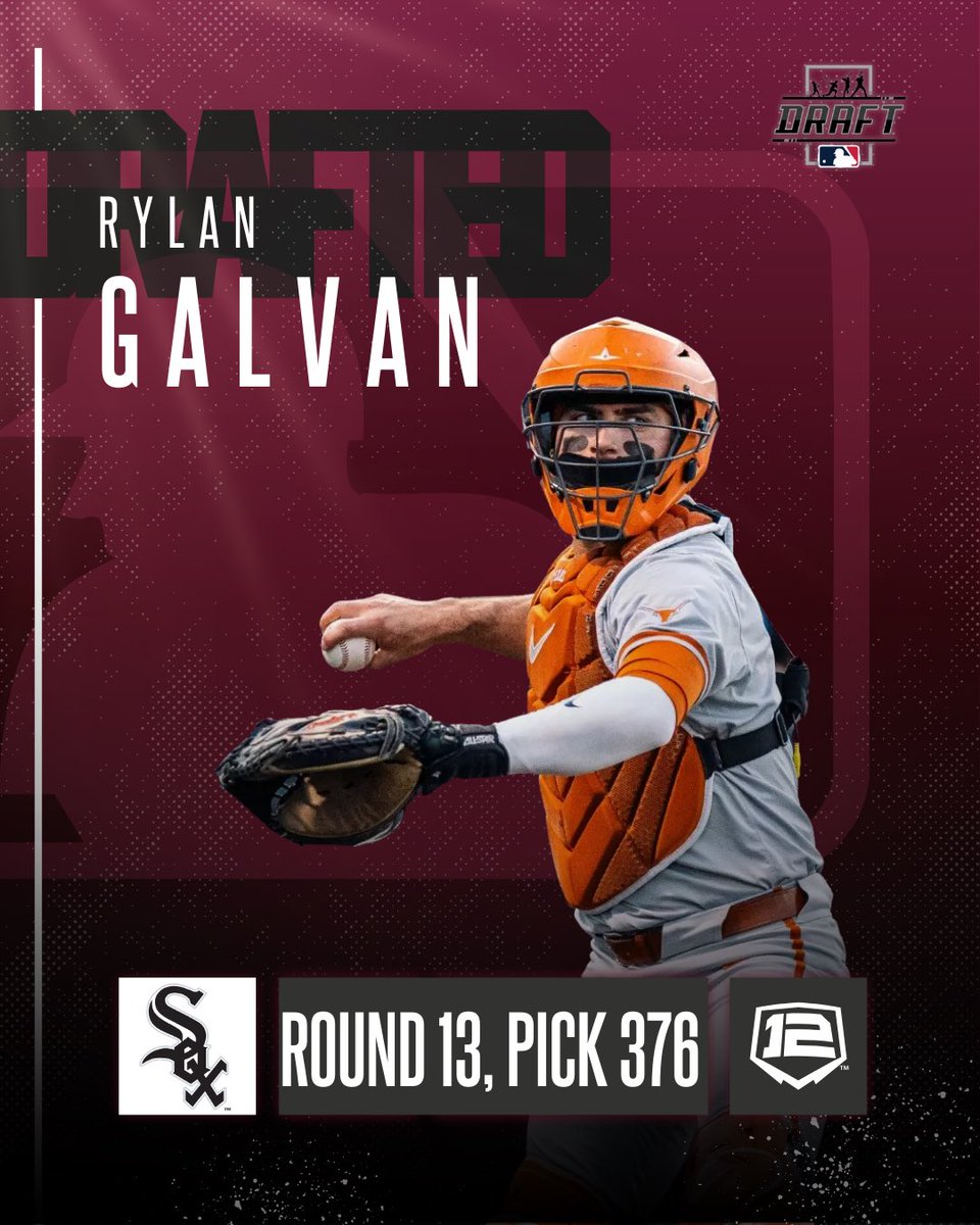 TwelveBaseball's tweet image. From the Twelve to the Show.
Congratulations to Rylan Galvan on being selected in the 13th Round of the MLB Draft by the @whitesox
That’s what #SomethingDifferent looks like!
