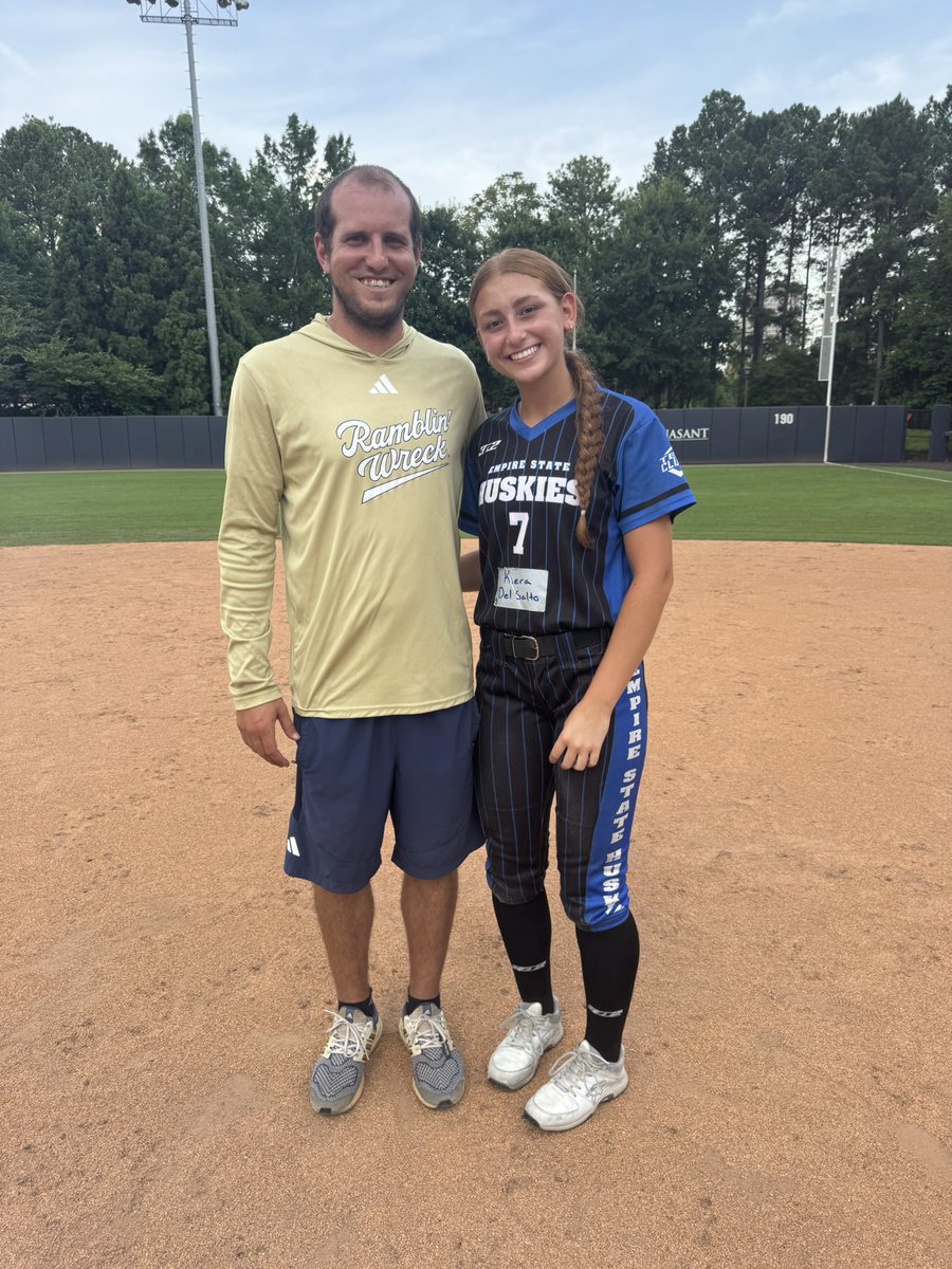 Kiera Del Salto 2028 (@kieradelsalto) on Twitter photo Thank you coaches and players <a href="/GaTechSoftball/">Georgia Tech Softball 🥇🥇🥇🥇🥇</a> for hosting an amazing camp. I appreciated all the feedback and encouragement throughout the camp! Go Jackets!
<a href="/Coach_A_Mo/">coacн мoraleѕ</a> <a href="/dixson_erin/">Erin Dixson</a> <a href="/Bolandev3/">Deven Boland</a> <a href="/Meg_Hill22/">Megan Hill</a> <a href="/EStateHuskies/">Empire State Huskies</a> <a href="/State14uNat/">Empire State Huskies 14U National</a> <a href="/CoachJoeHuskies/">Joe Porcelli</a> <a href="/CoachPenny_OLY/">Penny Rosario Roberts</a> <a href="/jwheat14/">J.T.</a> Thank you coaches and players <a href="/GaTechSoftball/">Georgia Tech Softball 🥇🥇🥇🥇🥇</a> for hosting an amazing camp. I appreciated all the feedback and encouragement throughout the camp! Go Jackets!
<a href="/Coach_A_Mo/">coacн мoraleѕ</a> <a href="/dixson_erin/">Erin Dixson</a> <a href="/Bolandev3/">Deven Boland</a> <a href="/Meg_Hill22/">Megan Hill</a> <a href="/EStateHuskies/">Empire State Huskies</a> <a href="/State14uNat/">Empire State Huskies 14U National</a> <a href="/CoachJoeHuskies/">Joe Porcelli</a> <a href="/CoachPenny_OLY/">Penny Rosario Roberts</a> <a href="/jwheat14/">J.T.</a>