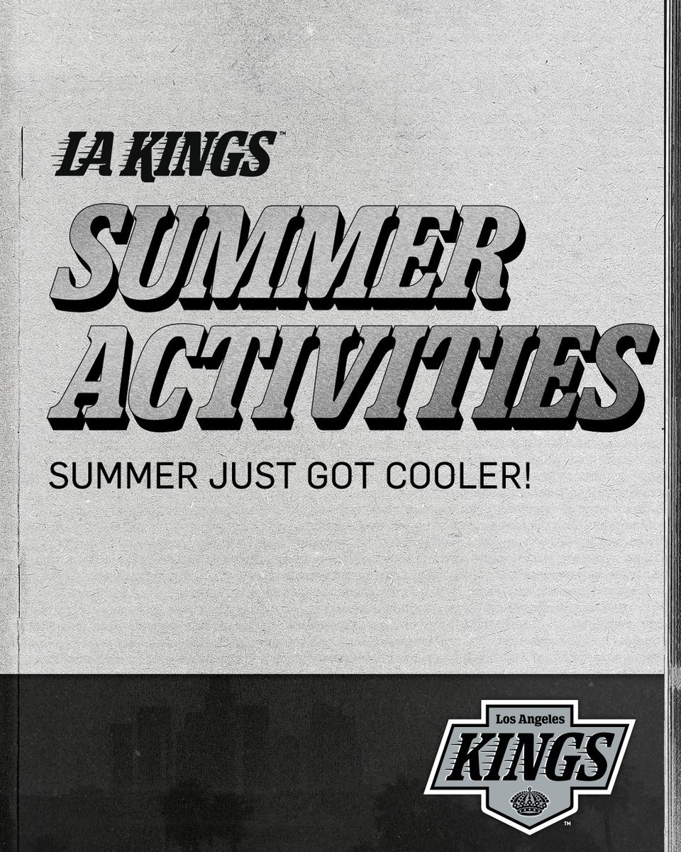 WeAreAllKings's tweet image. Stay cool this summer with our LA Kings Summer Activities! βοΈ
From coloring pages to upcoming hockey programs, our Summer Activities have everything to make this a sun-sational summer!
π² bit.ly/44LRY4m
