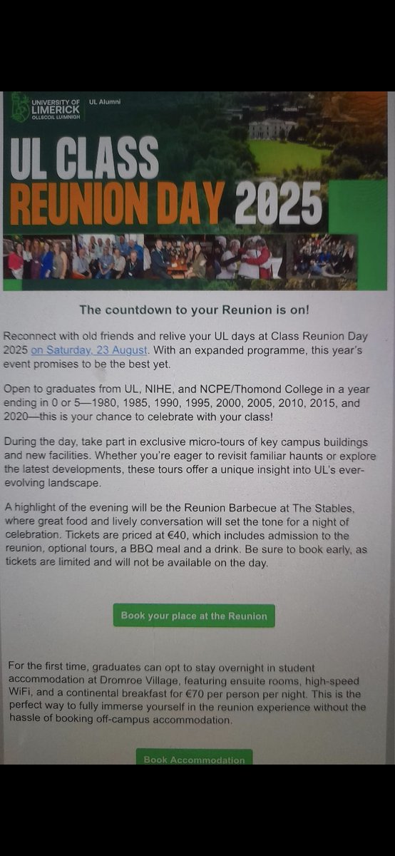 UL Class Reunion Day 2025
ul.ie/ul-alumni/even…