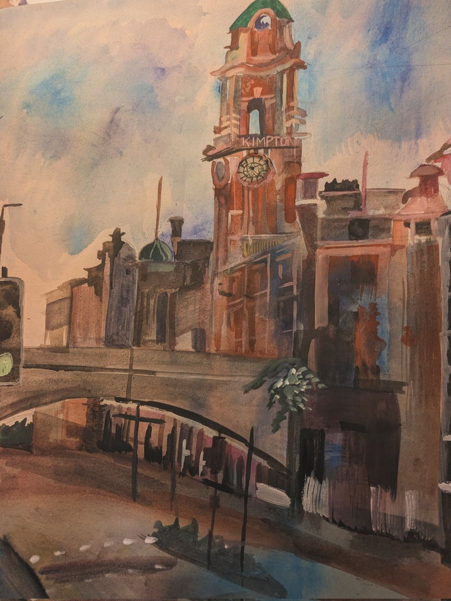 ArtofAshCundall's tweet photo. Hello.  An Impressionistic study of Oxford Road and Kimpton Tower here ,which dates from 1895. Gouache. A3. 

#manchesterart #manchester #art #manchesterartist #abstractart #contemporaryart #artist #londonart #ukart #abstractar #activism #caribbeanart #abundance https://t.co/2jmzZcrOYY