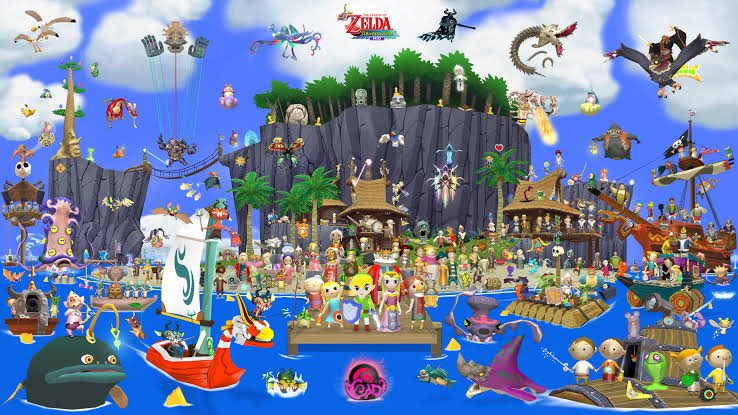ZeldasBreakfast's tweet image. Every character in Wind Waker by Drums107