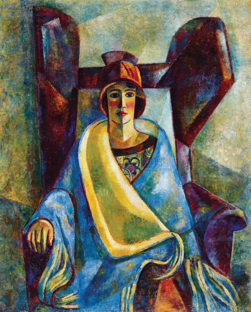 Alfred Wickenburg - Dame in Ohrenfauteuil.