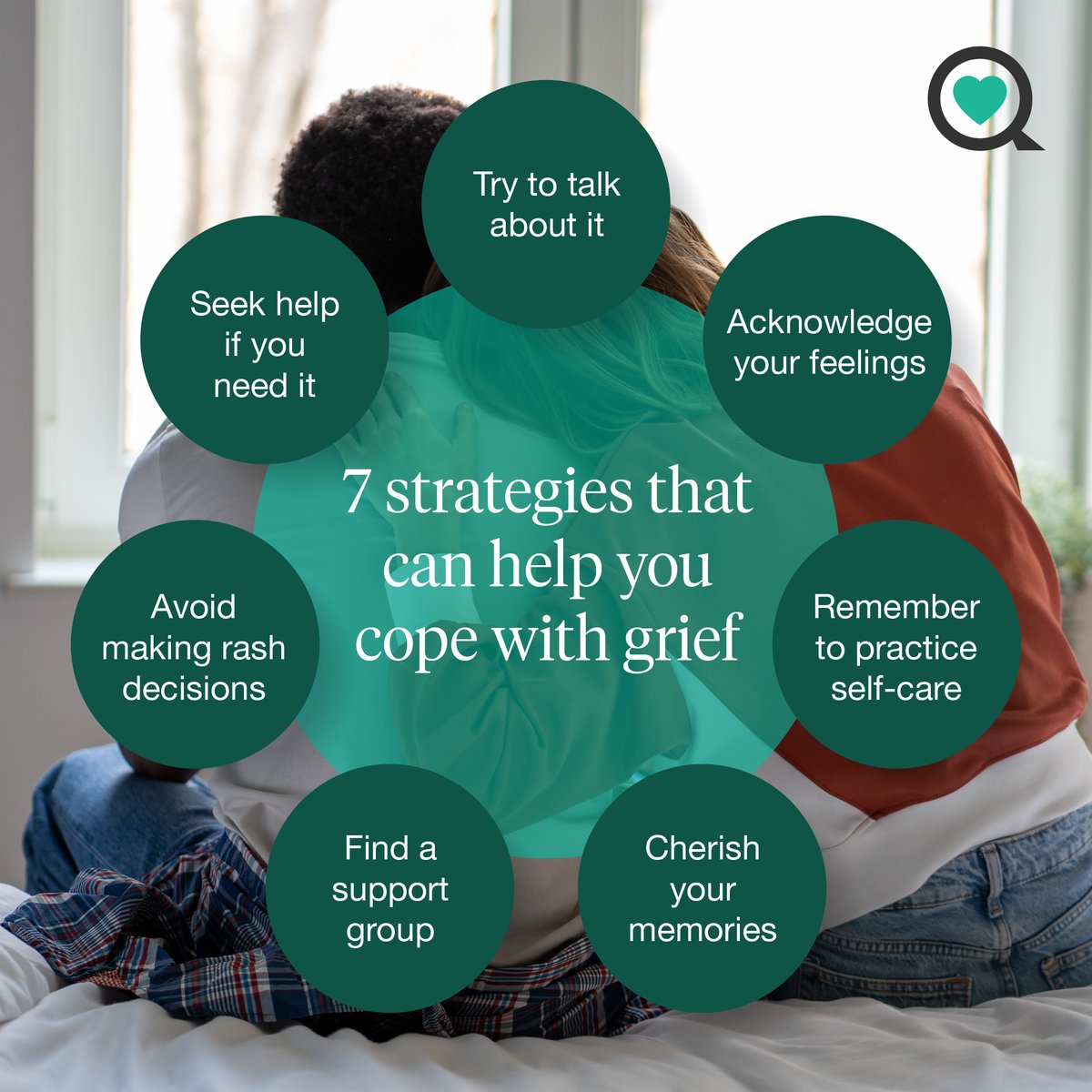 SharecareInc's tweet image. Grief affects everyone differently and what may help one person cope may not help another. If you find yourself struggling to manage grief, these strategies may help.