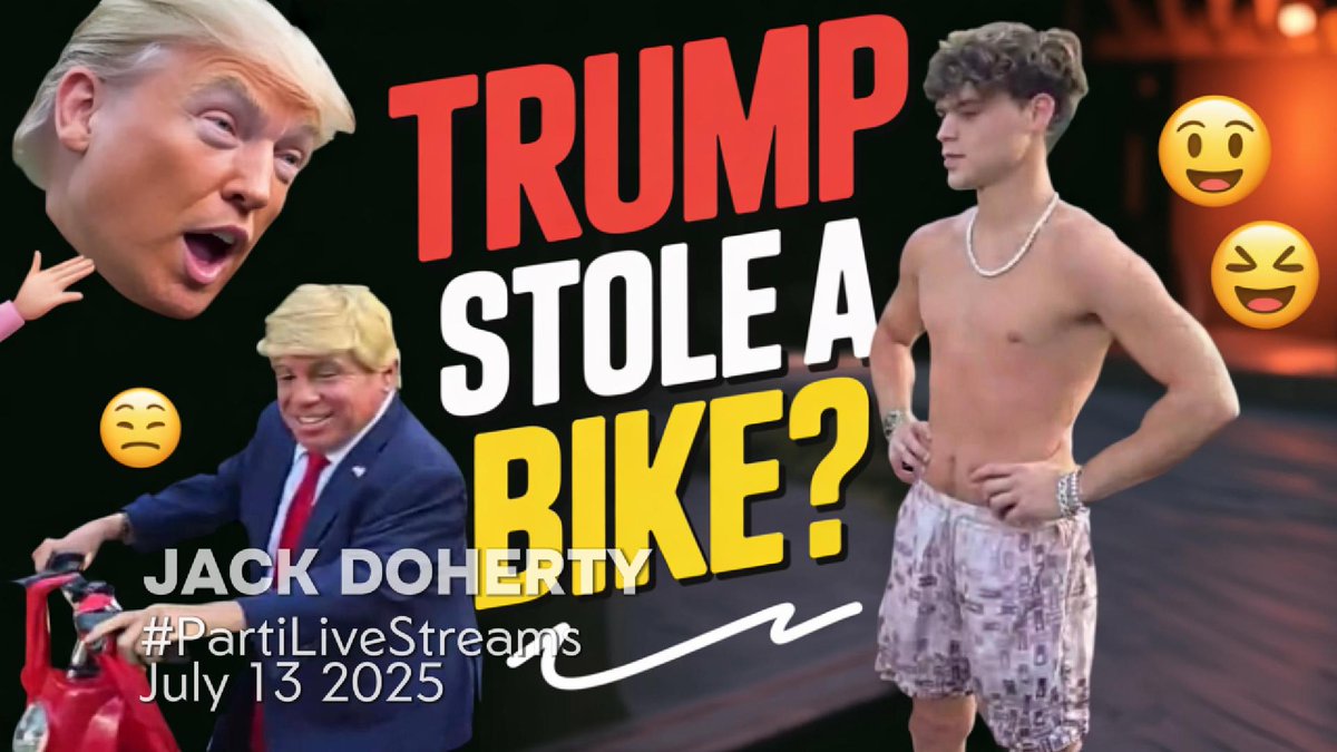 degens5436's tweet image. 🎥 Watch before it gets deleted: youtu.be/BEZsrWGBk8c 
JACK DOHERTY brought “Trump” to a private country club… then he STOLE A BIKE 💀
This stream went from elite vibes to absolute insanity REAL FAST.

#MiniTrump #IRLstream #Unhinged