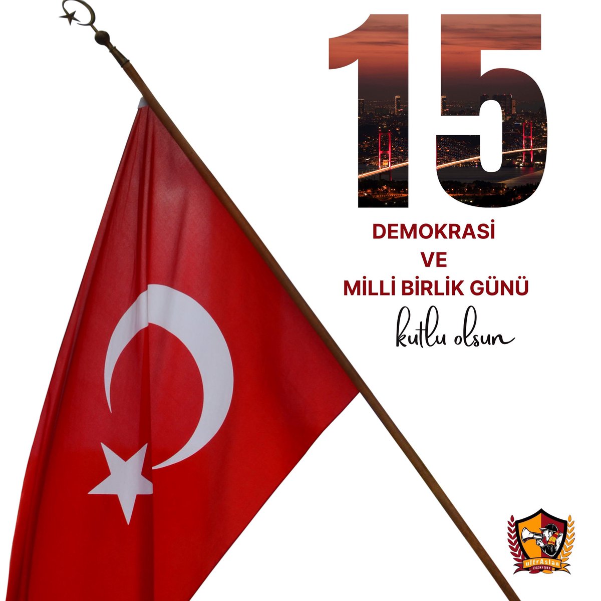 15 Temmuz Demokrasi ve Millî Birlik Günü’nde; ülkemizin bağımsızlığı için canını hiçe sayan aziz şehitlerimizi rahmetle, kahraman gazilerimizi şükranla anıyoruz. Unutmadık, unutturmayacağız. 🇹🇷 #ultrAslanEsenyurt