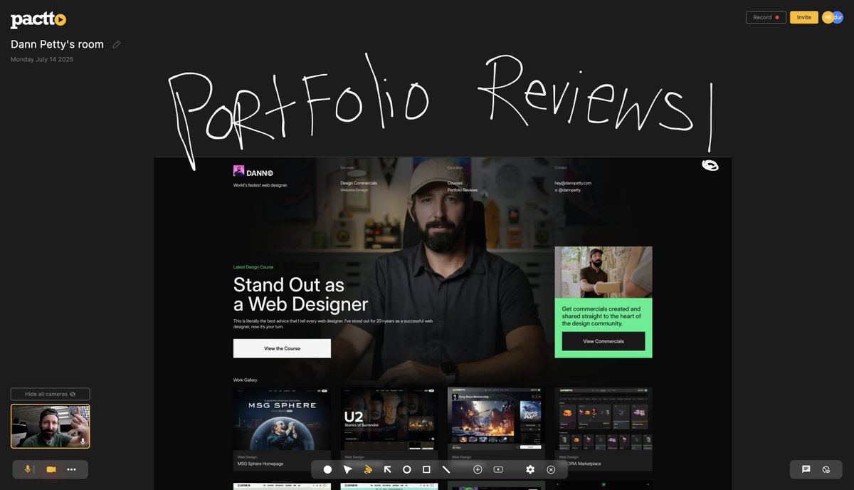 DannPetty's tweet image. Time for another portfolio review!
Drop your portfolios below and I'm going to pick a handful to review in a video 🙌