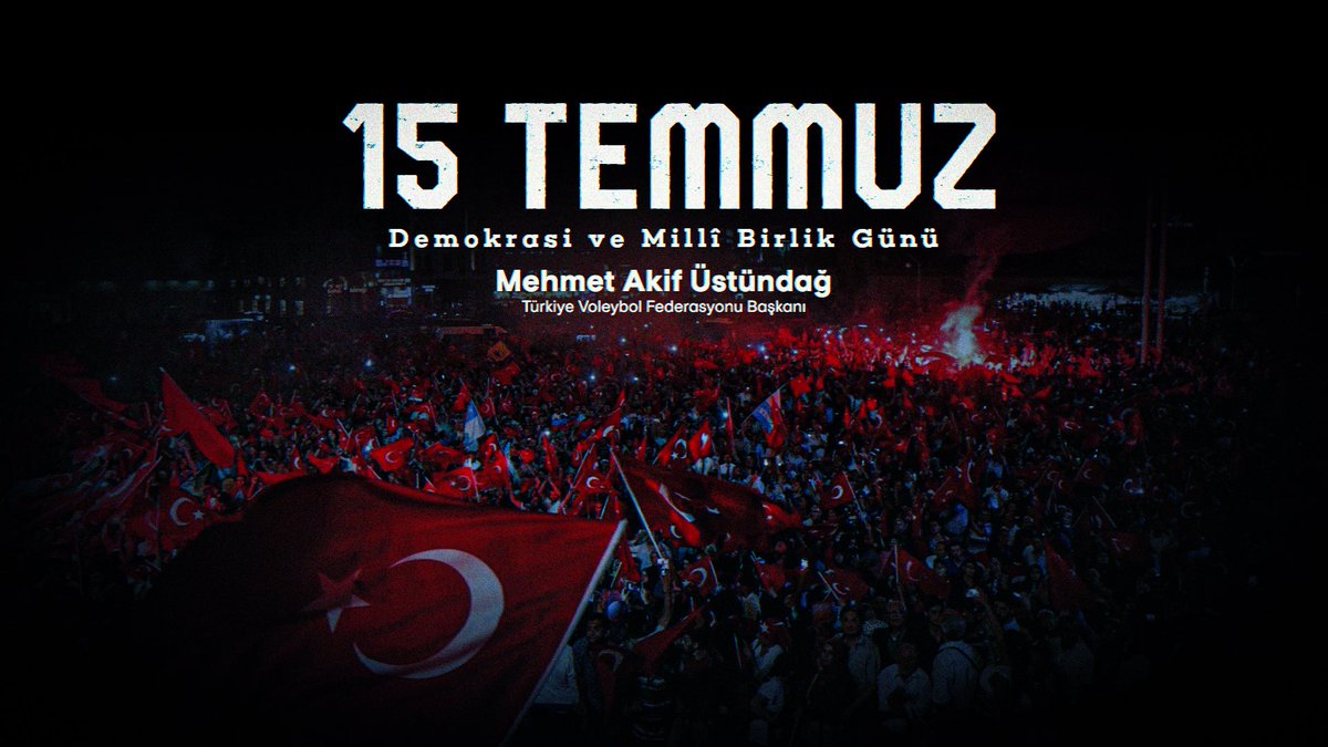 15 Temmuz Demokrasi ve Milli Birlik Günü’nde şehitlerimizi saygı, sevgi ve minnetle anıyor, gazilerimize şükranlarımı sunuyorum.