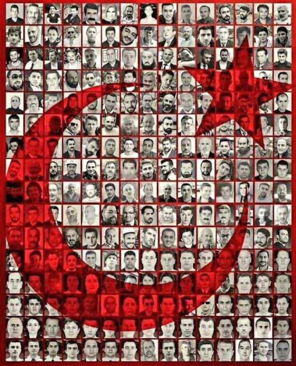 15 Temmuz şehitlerimize saygıyla #15Temmuz 🇹🇷🇹🇷🇹🇷