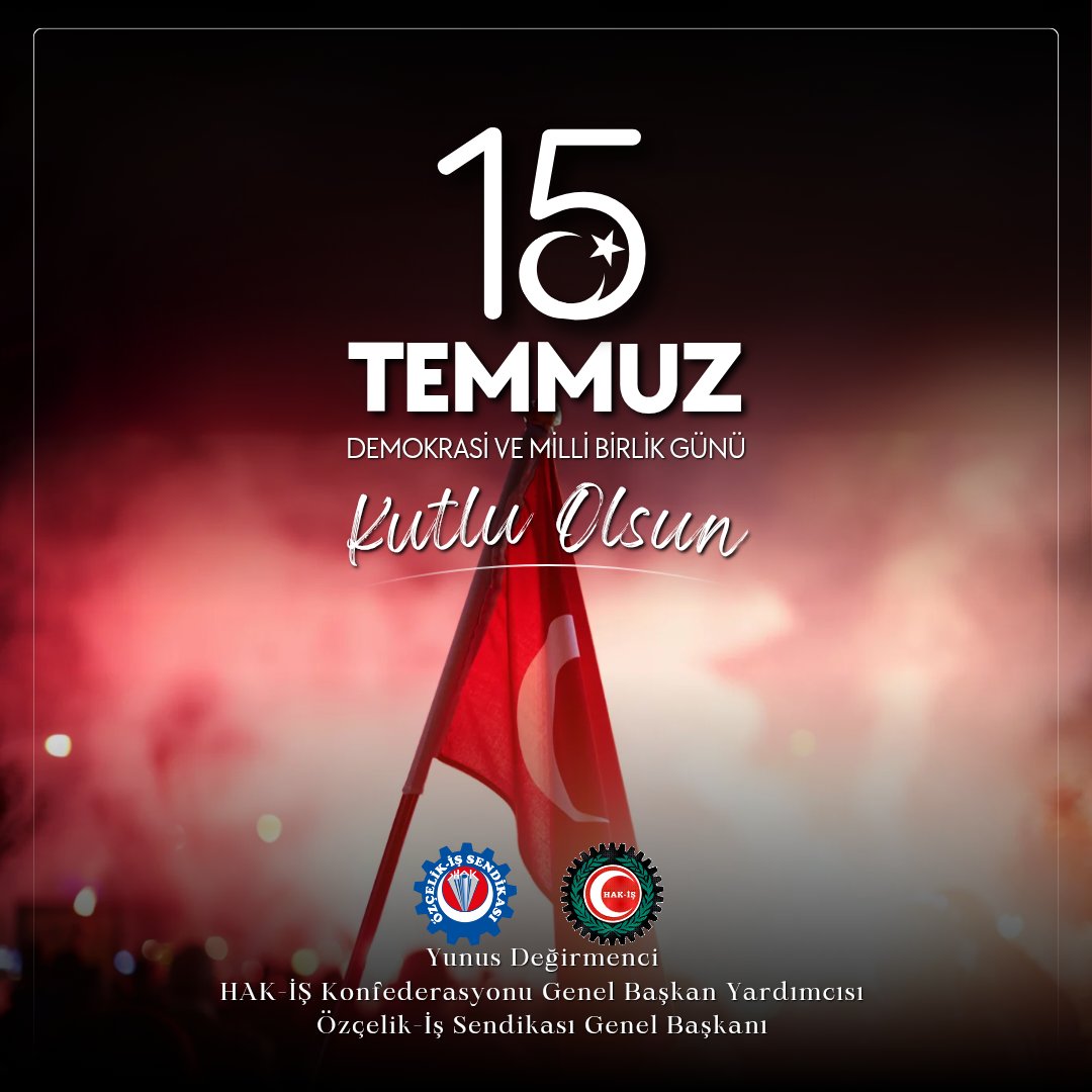 15 Temmuz, milletimizin yeniden dirilişinin, vatanımıza, bayrağımıza, dinimize el uzatan hainleri yerle bir edişinin, bir vatan nasıl savulunur tüm dünyaya gösterdiği şanlı direnişin adıdır.
Vatan hainlerine karşı göğsünü siper ederek 15 Temmuz hain darbe girişimine geçit