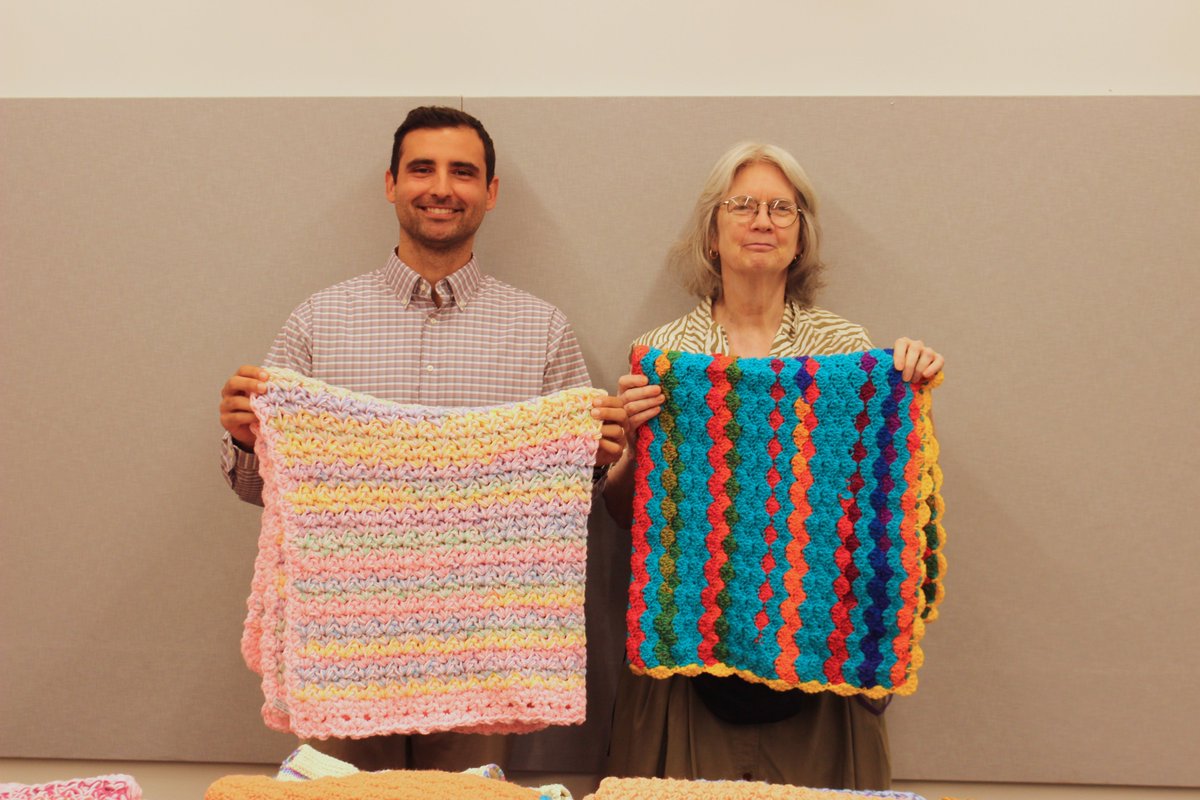 CFHNYC's tweet image. Thank you! The NYU Naughty Knitters Club—made up of university faculty, staff, alumni, and parents—generously donated 165 hand-crafted baby blankets to Care for the Homeless.
The blankets will be used in our street outreach, as well as in our health centers and shelters.