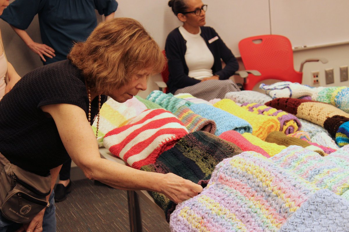 CFHNYC's tweet image. Thank you! The NYU Naughty Knitters Club—made up of university faculty, staff, alumni, and parents—generously donated 165 hand-crafted baby blankets to Care for the Homeless.
The blankets will be used in our street outreach, as well as in our health centers and shelters.