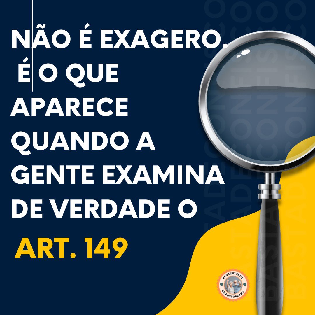 Marcinha Martinelli (@marcinhatinelli) on Twitter photo Ministros, 14% a menos é sofrimento a mais. Revoguem o art. 149 da EC103/19. Justiça já! <a href="/STF_oficial/">STF</a>
@nunesmarquesK
<a href="/MinAMendonca/">André Mendonça</a>
<a href="/Cristianozaninm/">Cristiano Zanin Martins</a>
<a href="/FlavioDino/">Flávio Dino 🇧🇷</a>
👇
Xô Confisco
#AposentadoriaDigna Ministros, 14% a menos é sofrimento a mais. Revoguem o art. 149 da EC103/19. Justiça já! <a href="/STF_oficial/">STF</a>
@nunesmarquesK
<a href="/MinAMendonca/">André Mendonça</a>
<a href="/Cristianozaninm/">Cristiano Zanin Martins</a>
<a href="/FlavioDino/">Flávio Dino 🇧🇷</a>
👇
Xô Confisco
#AposentadoriaDigna