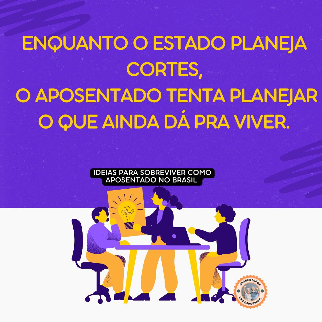 Marcinha Martinelli (@marcinhatinelli) on Twitter photo STF, aposentados precisam de alívio. Devolvam a pauta do art. 149 da EC103/19 com urgência! <a href="/STF_oficial/">STF</a>
<a href="/gilmarmendes/">Gilmar Mendes</a>
<a href="/LRobertoBarroso/">Luís Roberto Barroso</a>
Alexandre de Moraes
👇
Xô Confisco
#AposentadoriaDigna STF, aposentados precisam de alívio. Devolvam a pauta do art. 149 da EC103/19 com urgência! <a href="/STF_oficial/">STF</a>
<a href="/gilmarmendes/">Gilmar Mendes</a>
<a href="/LRobertoBarroso/">Luís Roberto Barroso</a>
Alexandre de Moraes
👇
Xô Confisco
#AposentadoriaDigna