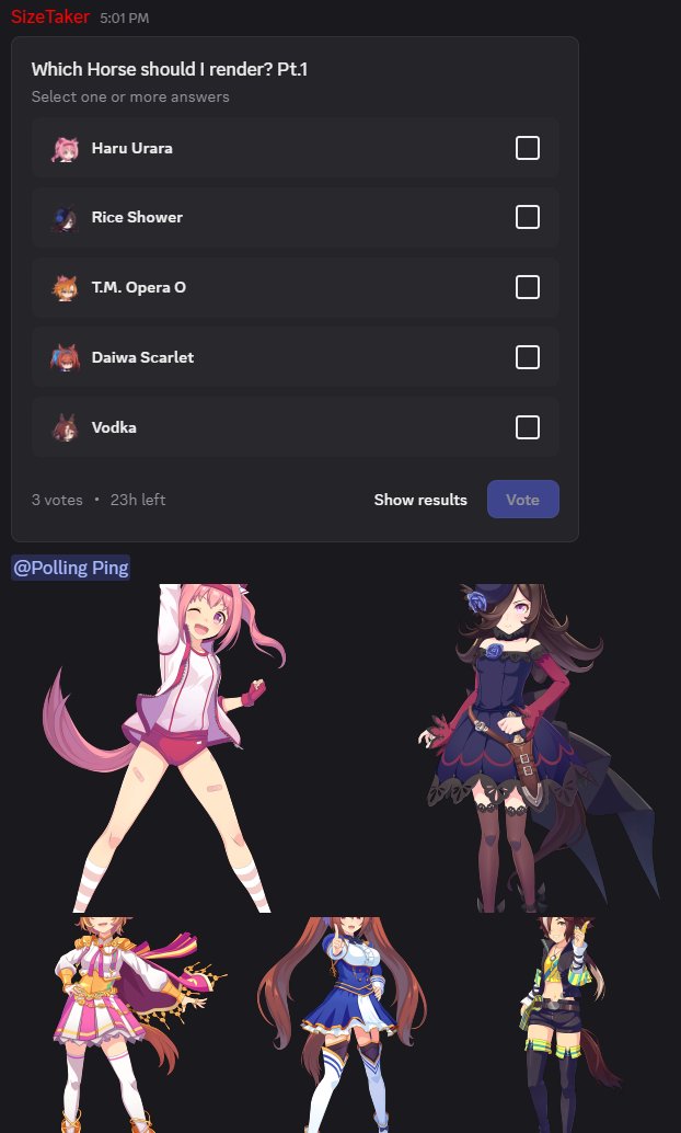 Join server + vote to decide who I should render~