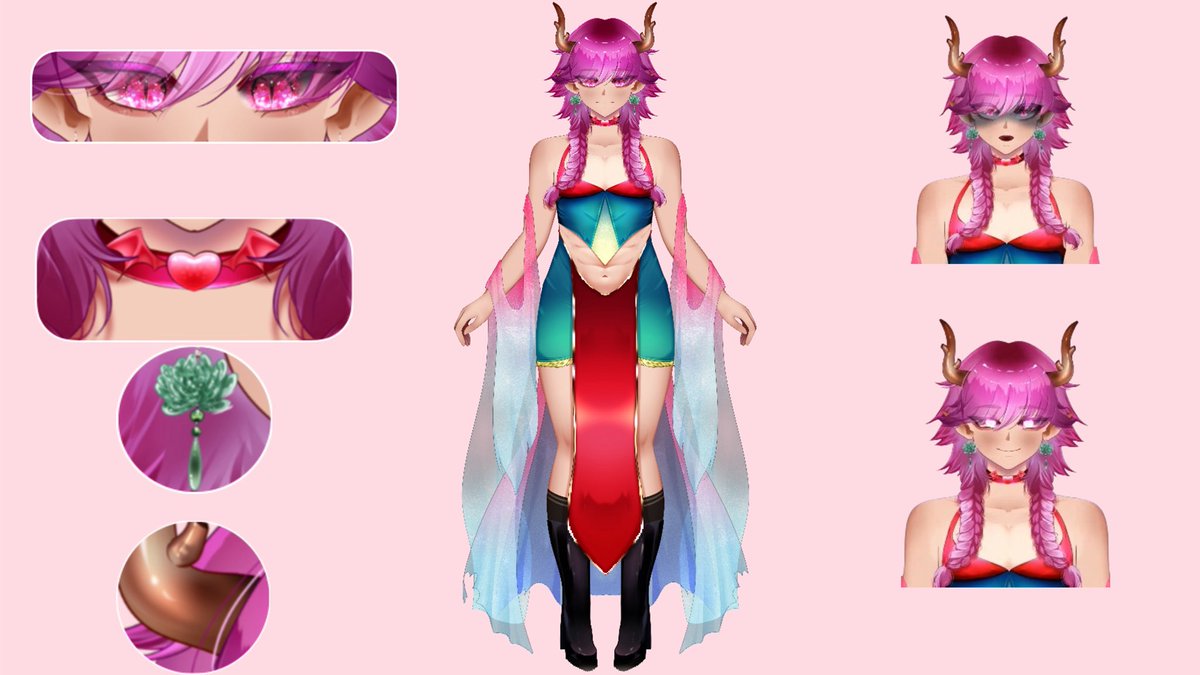 LukariosVT's tweet image. Hello! 🪷 I’m Lukari a lotus horned serpent from the depths of the water

Here’s a reference sheet for you all to get a better look at me🐍

Twitch: twitch.tv/lukariiosvt
Art and rig: @Miawwebito 
Art tag: #Lukart

#Vtuber | #ENvtuber