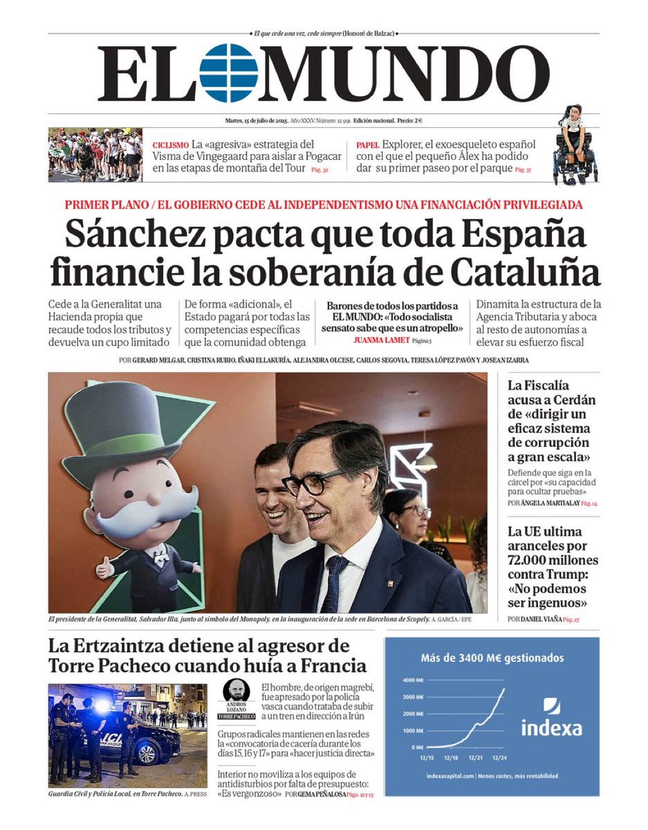Portadón de El Mundo