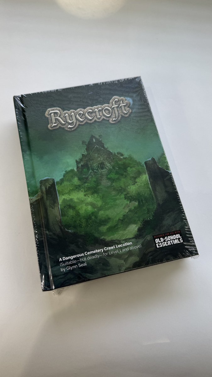 Monk3yBlood's tweet image. I’m super proud of Ryecroft—A dangerous cemetery crawl for OSE. Can’t wait to start getting physical copies out the door and into hands and on gaming tables!