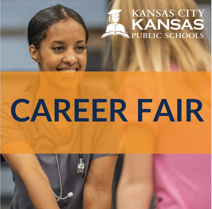 Join us THIS WEDNESDAY for the <a href="/kckschools/">Kansas City, Kansas Public Schools</a> Career Fair! 💼✨
Whether you're a teacher, support staff, or just curious about opportunities in education — we’d love to meet you!

🗓️ Wednesday, July 16
🕒 3:30–6:30 PM
📍 2025 N. 12th St., Kansas City, KS