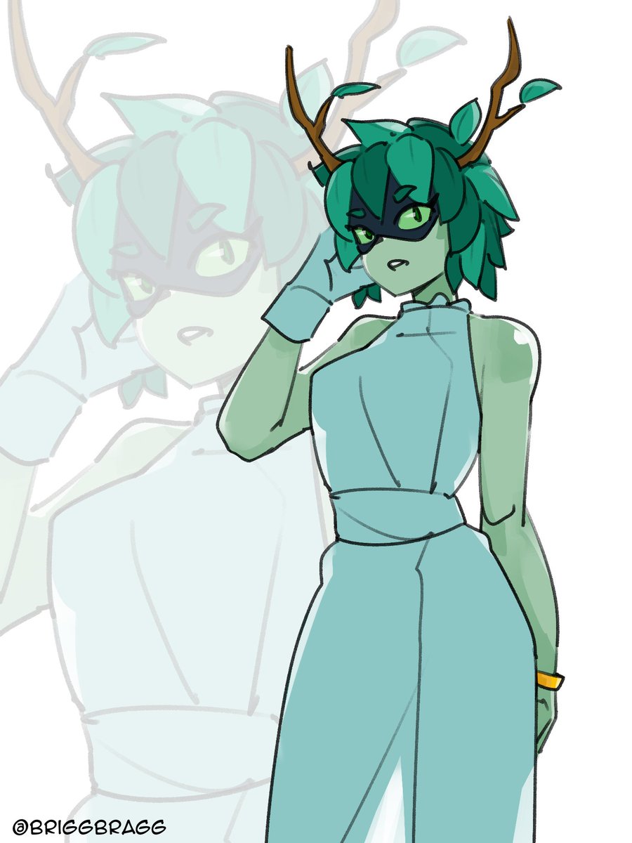 Huntress Wizard skeb-style comm for <a href="/MagemaniaX/">XMagemania</a> 🌲