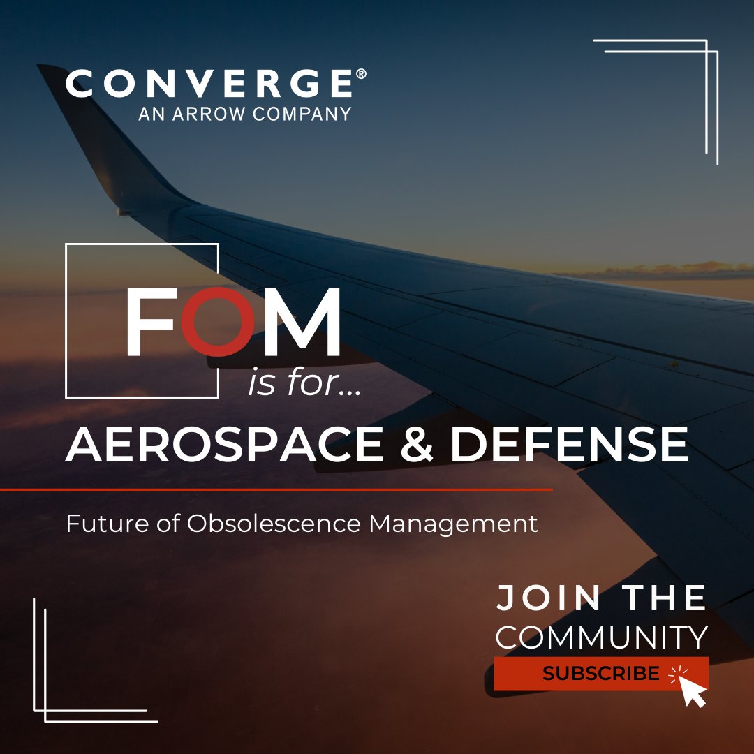 ✈️🚀 The Aerospace &amp; Defense industry faces #Obsolescence challenges like long lifecycles, stringent quality requirements, and #SupplyChain disruptions. Our Future of Obsolescence Management (#FOM) community of