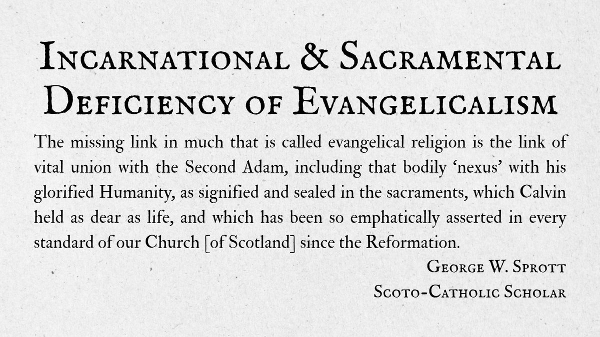semperadiuvans's tweet image. The root of the lamentable bifurcation between Reformed and "Evangelical" Christianity: