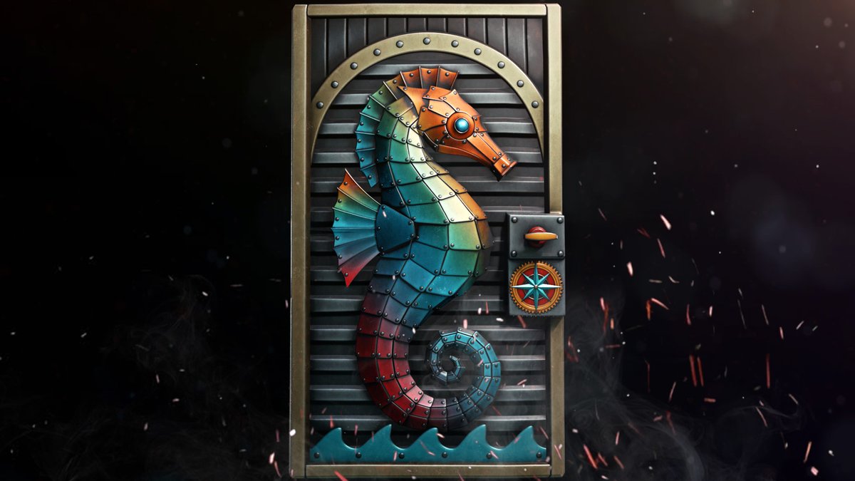Yo! Excited to share my latest skin for <a href="/playrust/">Rust</a>!

Seahorse | Sheet Metal Door 🌊🐎

Glow version:
steamcommunity.com/sharedfiles/fi…

Non-glow version:
steamcommunity.com/sharedfiles/fi…

I hope you like it! :D
#rustworkshop #rustskin