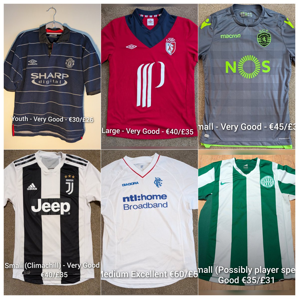 <a href="/shirt_x/">The Shirt X-change</a> National and club team shirts from size XS-XXL

Prices don't include postage from 🇮🇪 Most are negotiable and will discount for multiples