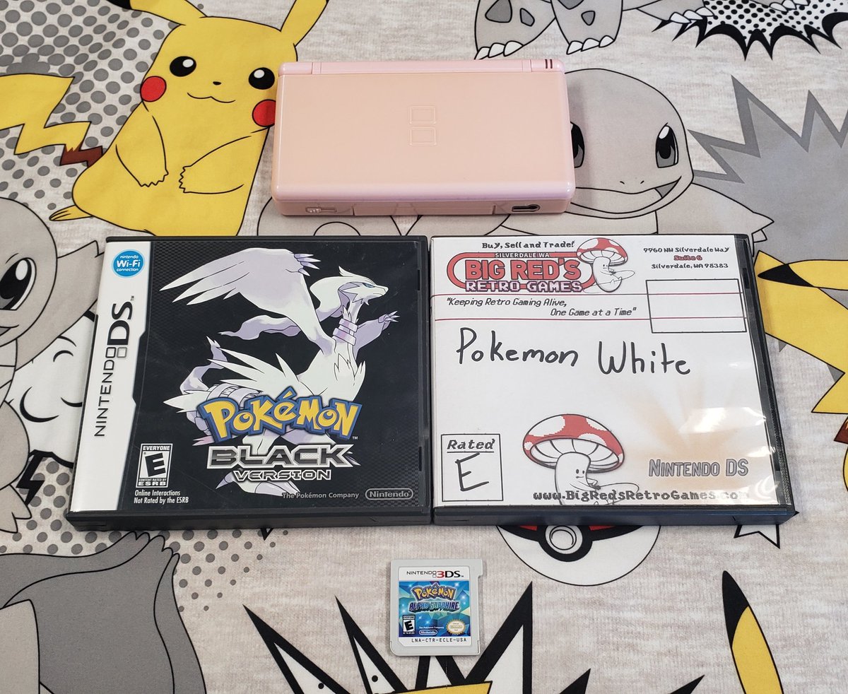 BigRedsRetroGmz's tweet image. I believe the preferred nomenclature is "Pocket Monsters" and one must acquire the entirety of them.
#Nintendo #NintendoDS #3DS #Pokemon #PocketMonsters #PhysicalMedia #RETROGAMING #retrogames