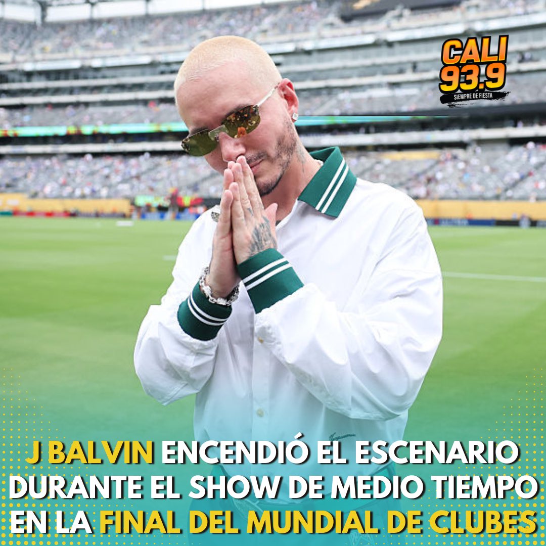 cali939's tweet image. 💥 #JBalvin took over the #MundialdeClubes halftime show con toda la energía🎤🔥 ⚽️🏟️
📸: Getty