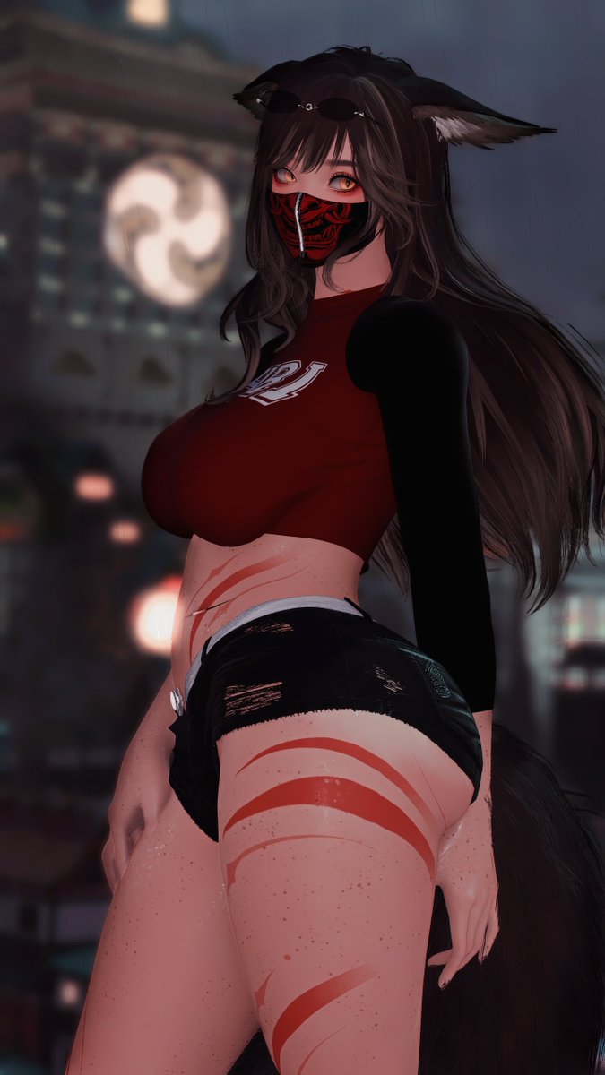 Ahrinoa's tweet image. Lovely night in Kugane isn&apos;t it?❤️