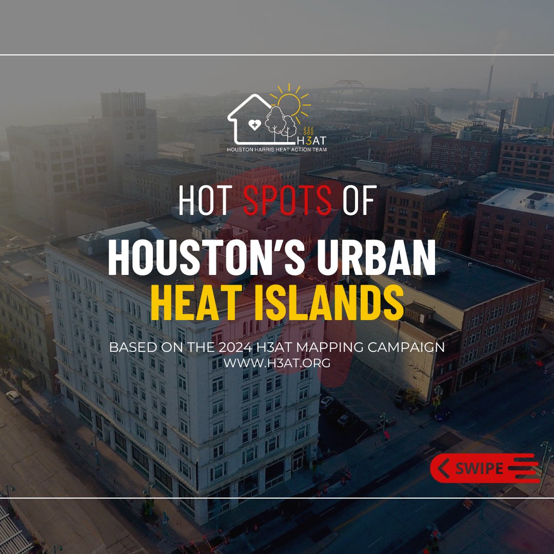 HARCresearch's tweet image. Heat Mapping Results! 🔥 Last August, we mapped Houston’s hottest spots. Is your neighborhood one of the hottest? 

Explore the data here: h3at.org  

#H3ATMapping #UrbanHeat #HARCResearch