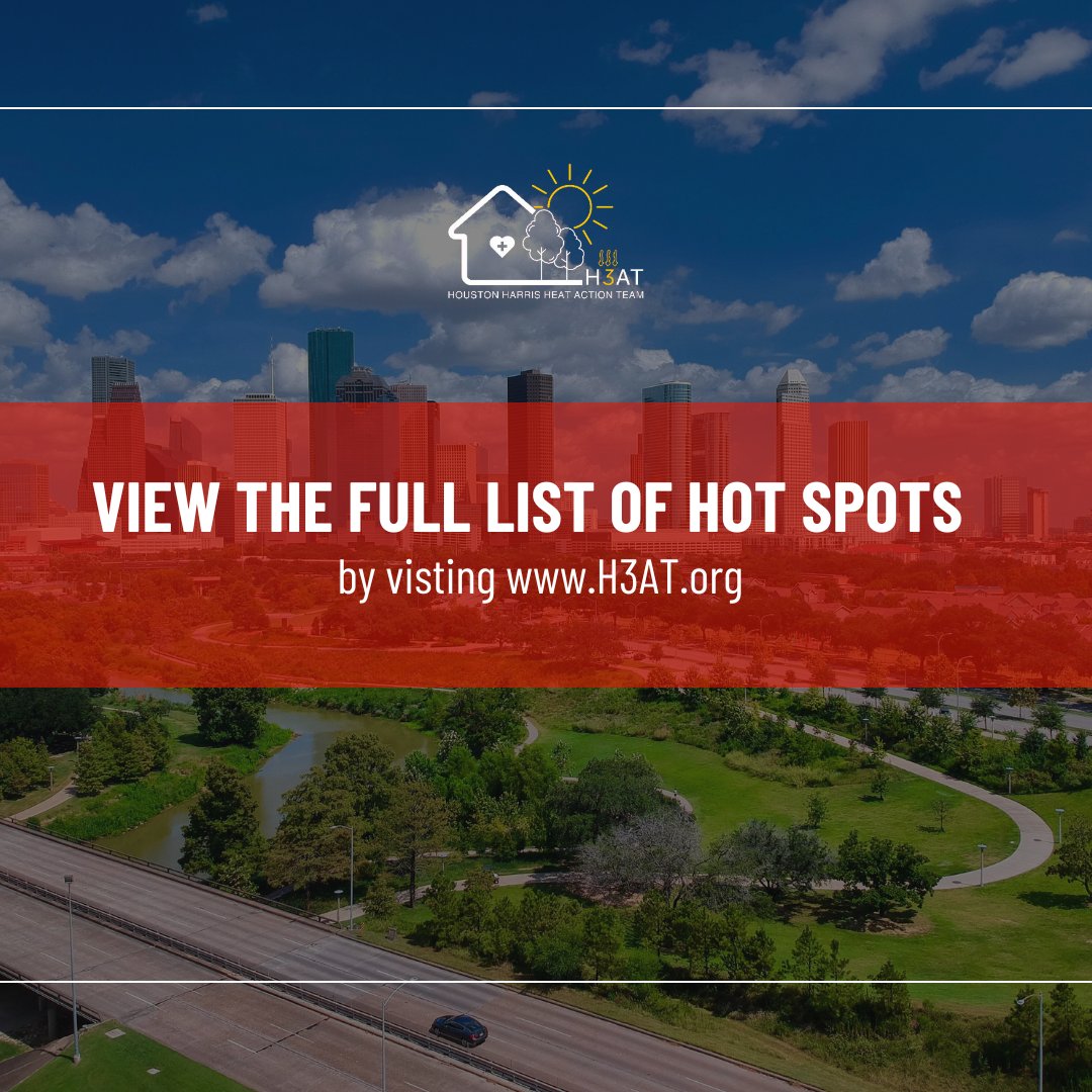 Heat Mapping Results! 🔥 Last August, we mapped Houston’s hottest spots. Is your neighborhood one of the hottest? 

Explore the data here: h3at.org  

#H3ATMapping #UrbanHeat #HARCResearch